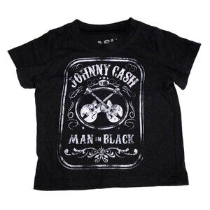 Johnny Cash Size 12M Baby Shirt Tee Man in Black Graphic Tee Short Sleeve Unisex